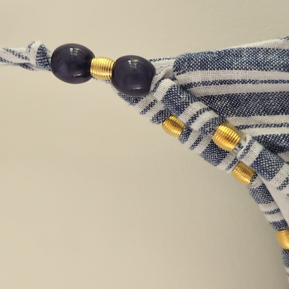 Calypso Linen Blend Striped Maxi Dress - Picture 6 of 9